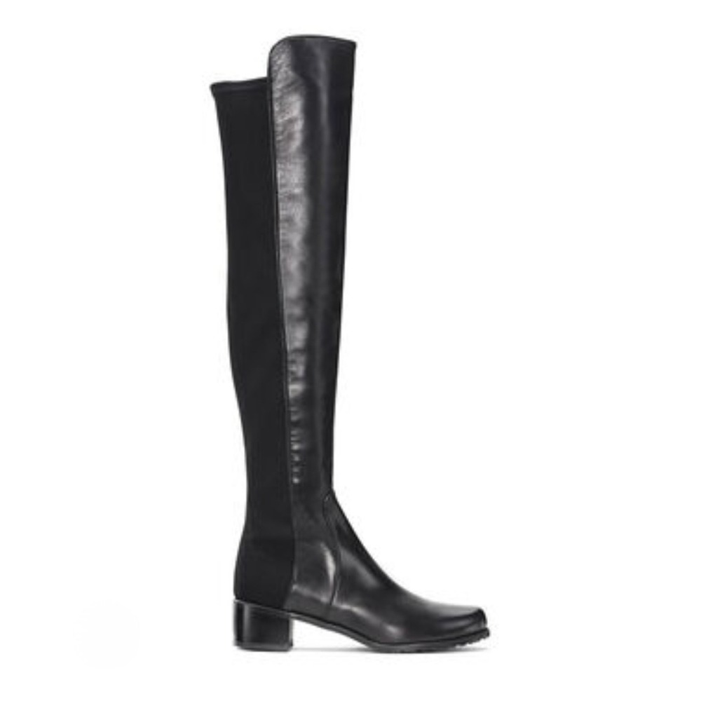 Stuart Weitzman 5050 Black Leather Over The Knee Boots 11 S214974